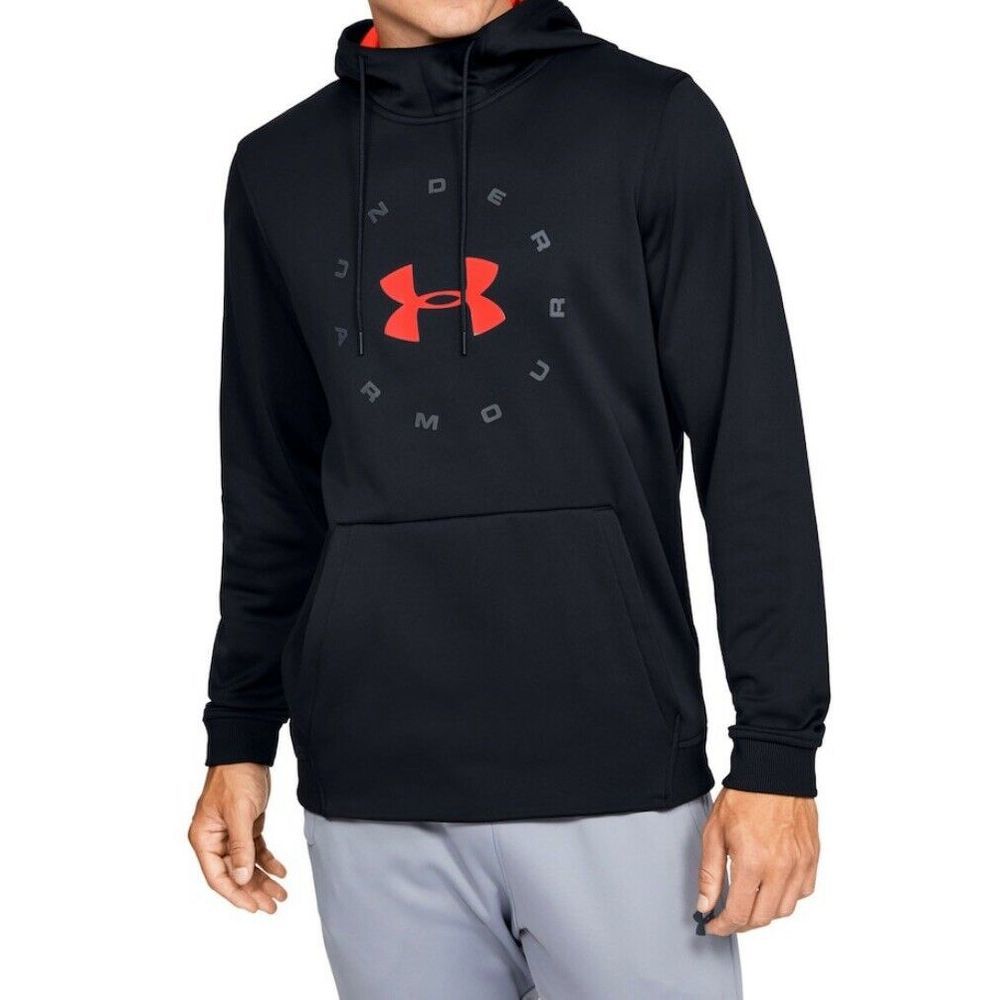 Under Armour Mens Fleece Circle Wordmark Hoodie